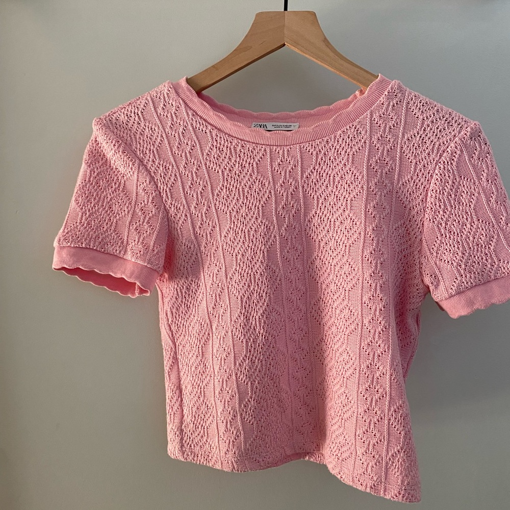 Zara Pink Short Sleeve Tee